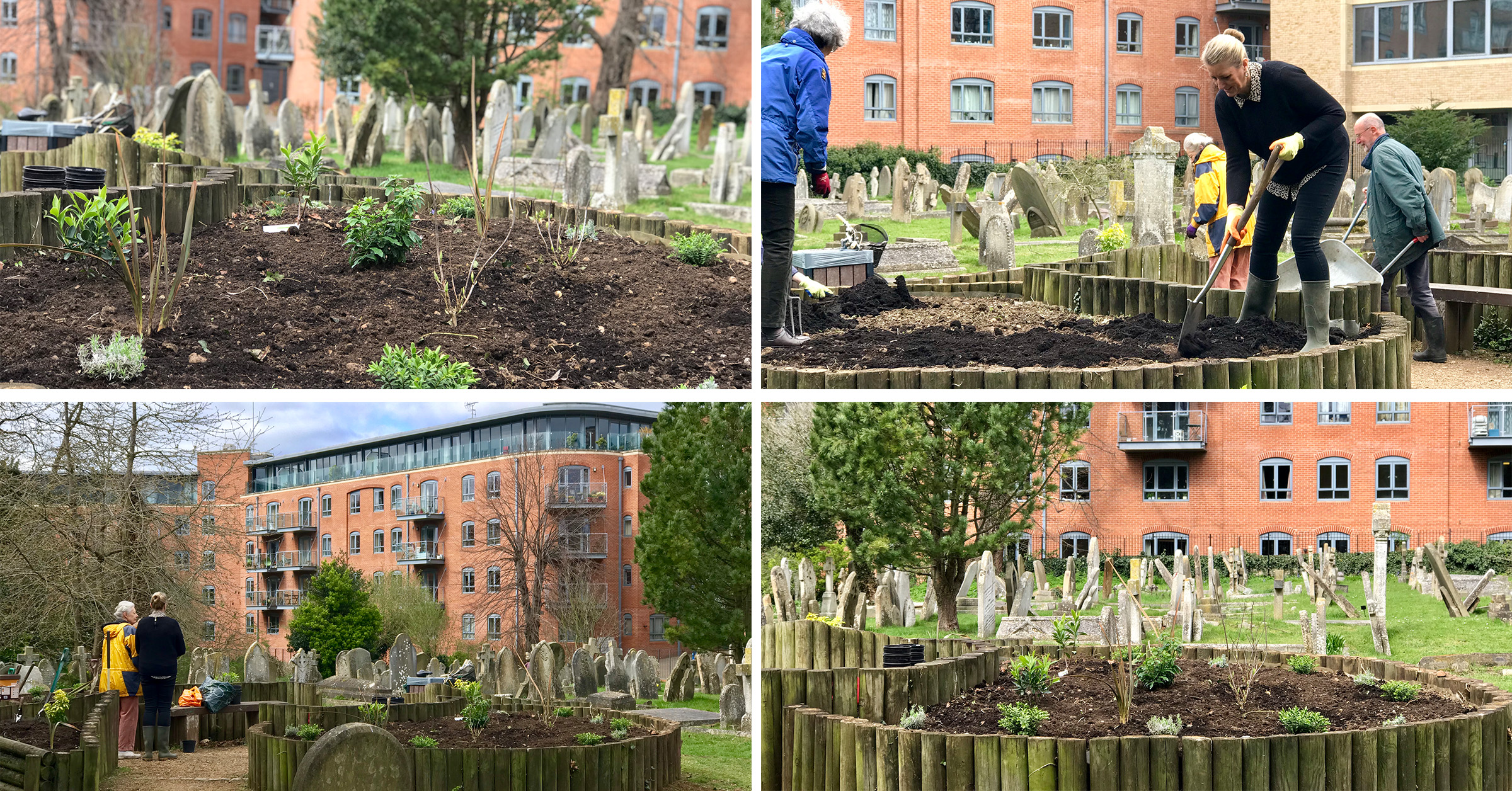 Lucy Real Estate Staff Volunteer at St. Sepulchres Cemetery Lucy Group