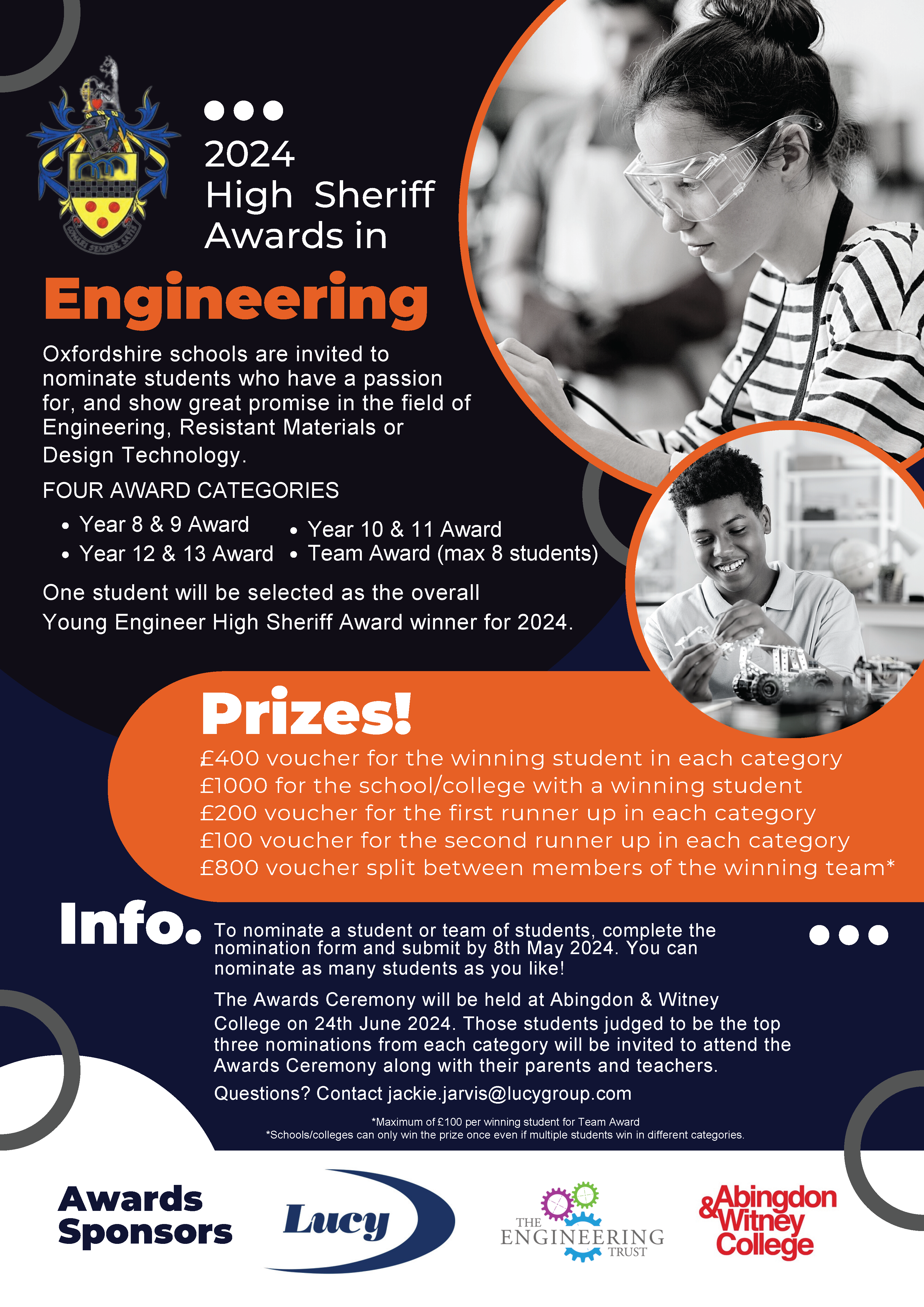 High Sheriff Awards in Engineering Awards Poster